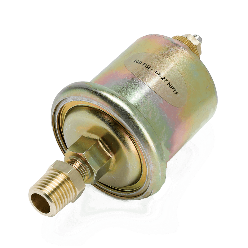 OIL PRESSURE SENSOR, 100PSIG/7 BAR, 1/8" NPTF (M), FOR 52MM ELEC. GAUGE - Creative Motorsport Solutions USA LLC