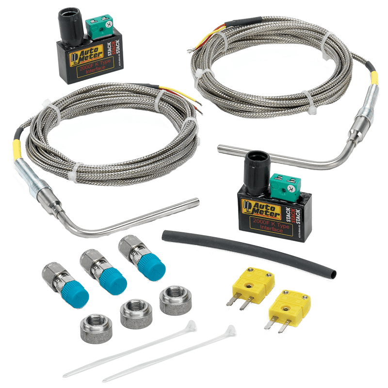 EXHAUST GAS TEMPERATURE TWO SENSOR KIT, EXPOSED TIP THERMOCOUPLE - Creative Motorsport Solutions USA LLC