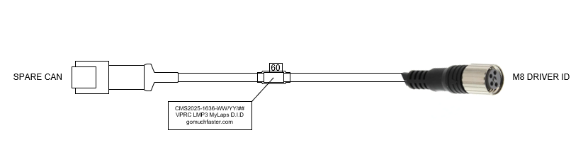LMP3 VPRC CAN and Power interface for MyLaps Driver ID Integration