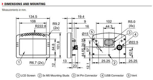 C125 5" Color Display with I/O and Logging Enabled