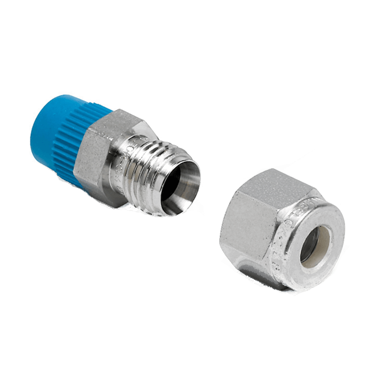 COMPRESSION FITTING, STAINLESS STEEL, EXHAUST GAS TEMP, 1/8" NPTF (M), FOR 5MM DIA. TYPE K THERMOCOUPLE Main image