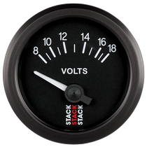 52mm Battery Voltage Gauge, 8-18V