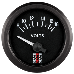 52mm Battery Voltage Gauge, 8-18V - Creative Motorsport Solutions USA LLC