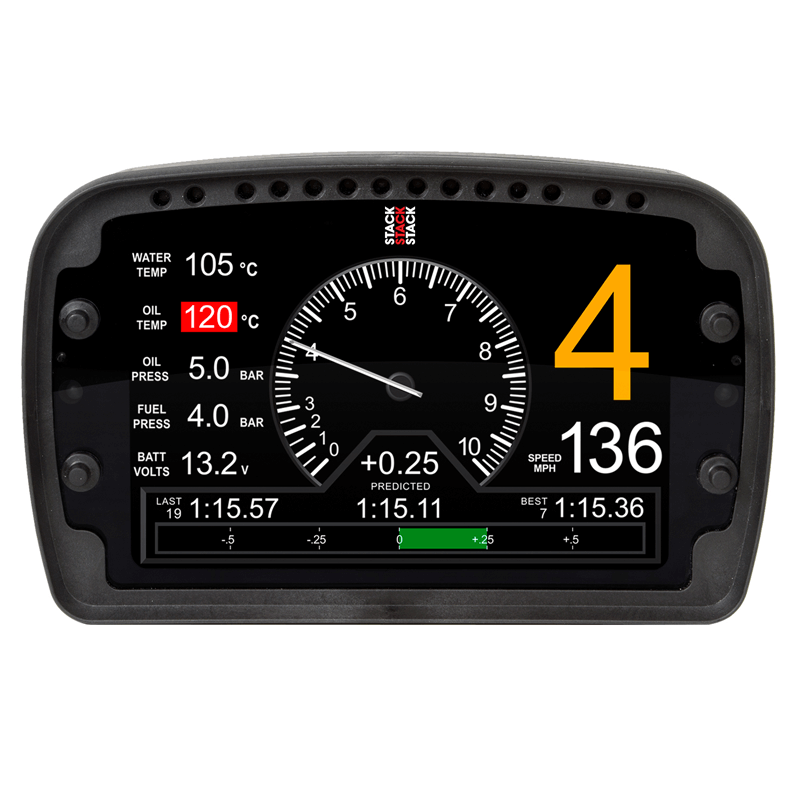 Pro LCD Motorsport Display Logger, with Harness (IP65) Main image