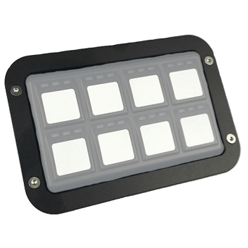 RACEGRADE FLUSH MOUNT BEZEL FOR 8 BUTTON KEYPAD Main image