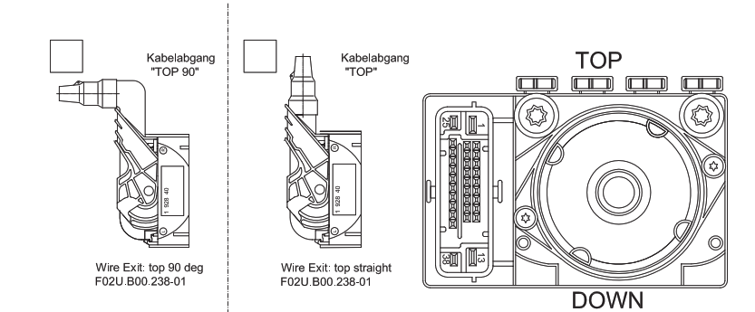 Connector Kit for ABS M4/M5 Control Module-Top Exit Main image